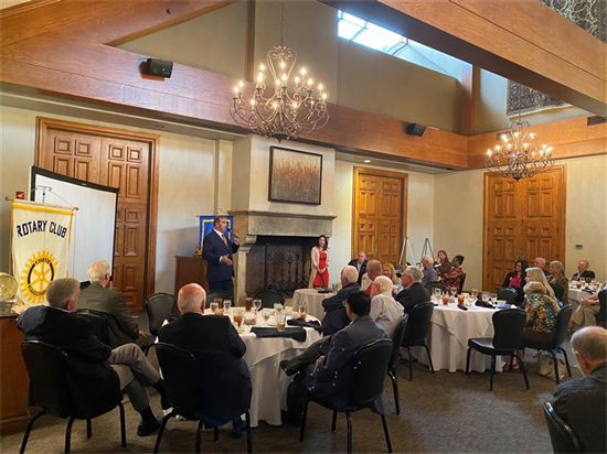 Congressman Moran Speaking with Tyler Rotary